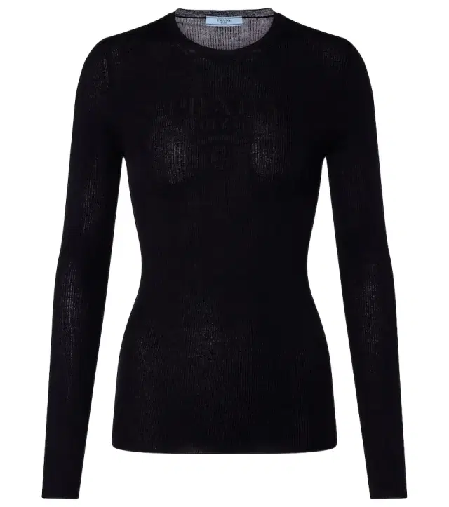 Wool and silk-blend sweater