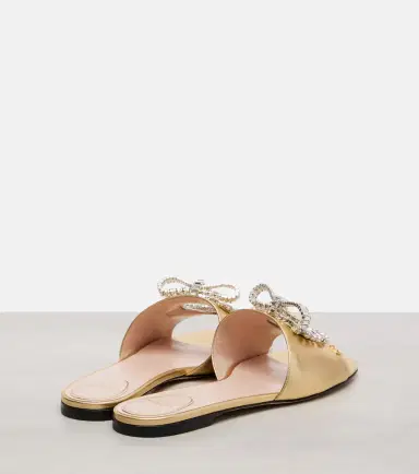 Valentino Garavani Adamantine embellished leather slides | Thumbnail 4