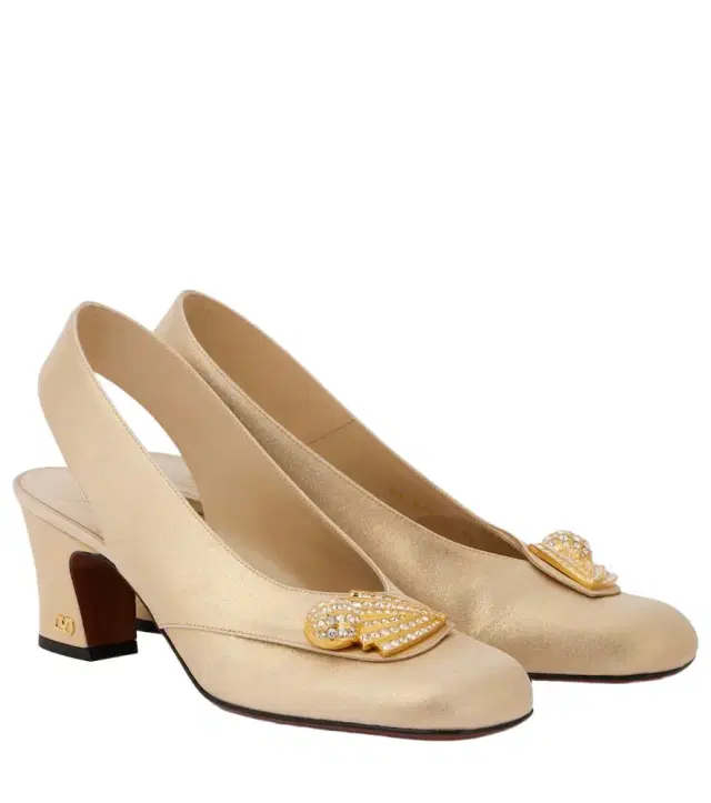 Valentino Garavani Adamantine embellished slingback pumps
