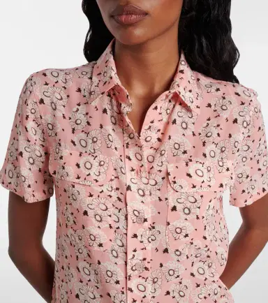 Prada Floral silk-blend shirt | Thumbnail 2 Prada Floral silk-blend shirt | Thumbnail 2