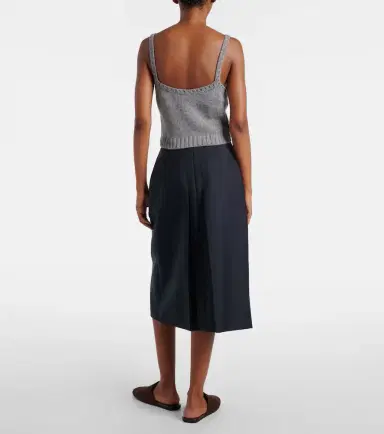 Prada Argyle cashmere crop top | Thumbnail 3