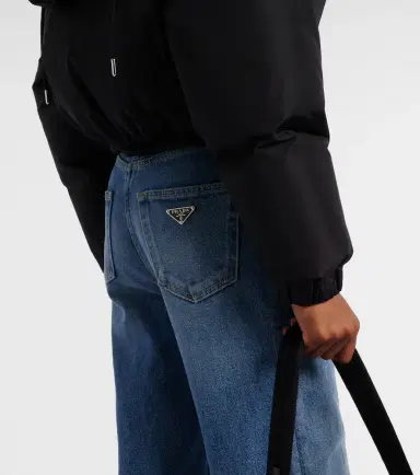 Prada Re-Nylon cropped down jacket | Thumbnail 5 Prada Re-Nylon cropped down jacket | Thumbnail 5