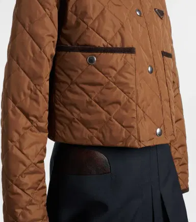 Prada Re-Nylon quilted cropped jacket | Thumbnail 4