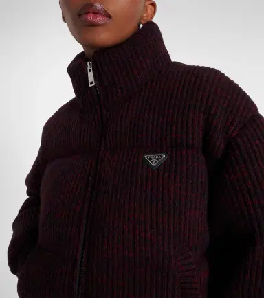 Prada Cropped wool and cashmere down jacket | Thumbnail 5 Prada Cropped wool and cashmere down jacket | Thumbnail 5
