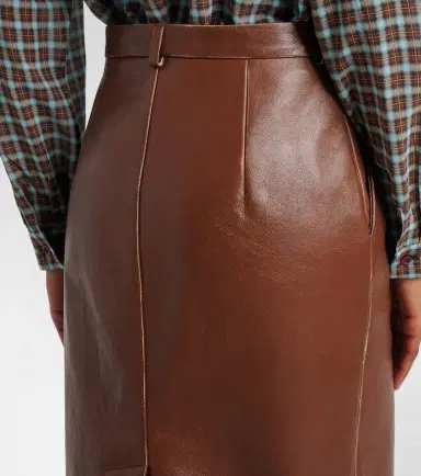 Prada Leather pencil skirt | Thumbnail 2