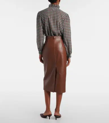 Prada Leather pencil skirt | Thumbnail 5