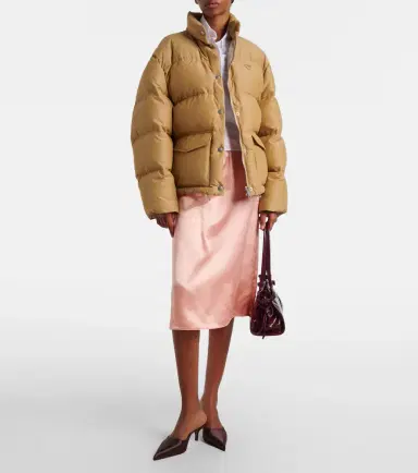 Prada Logo cotton-blend puffer jacket | Thumbnail 3 Prada Logo cotton-blend puffer jacket | Thumbnail 3