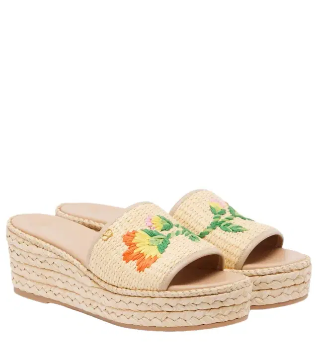 Valentino Garavani Bribri 65 raffia espadrille wedges