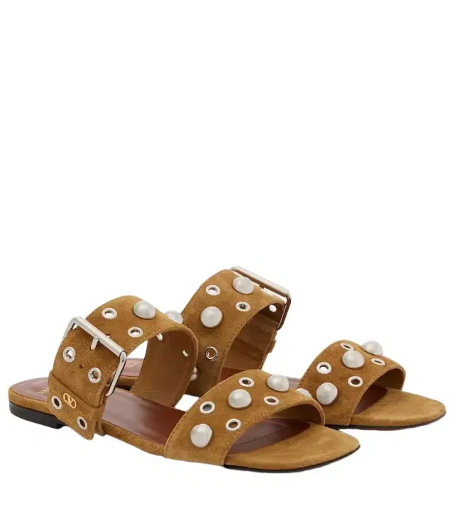Valentino Garavani Nellcôte studded suede sandals