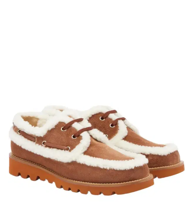 Valentino Garavani Palm Avenue suede boat shoes