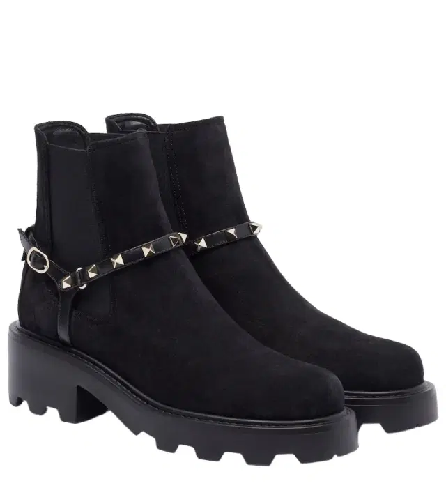 Valentino Garavani Rockstud 55 suede ankle boots