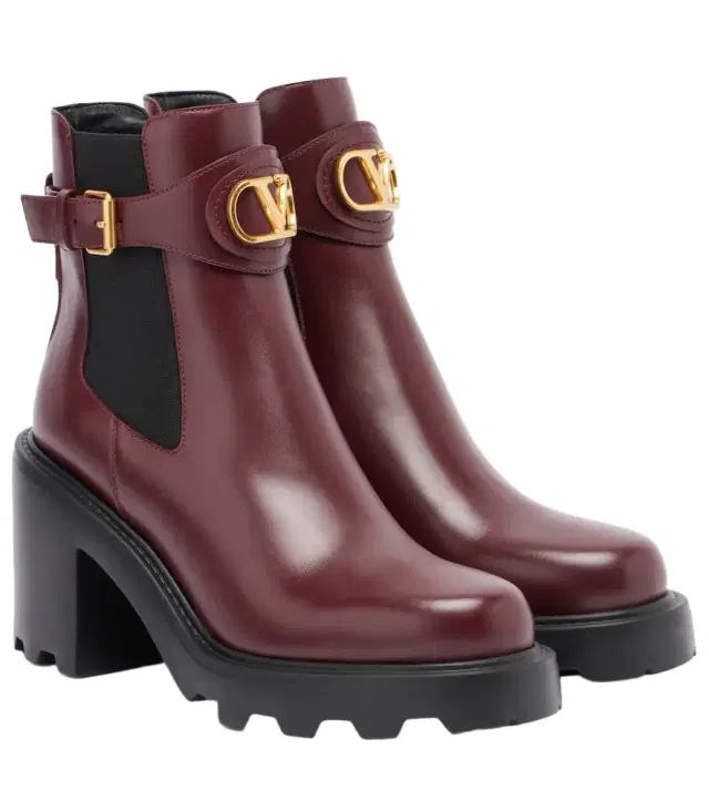 Valentino Garavani Vlogo Signature 90 leather ankle boots