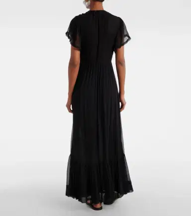 Isabel Marant Agathe gathered silk maxi dress | Thumbnail 2