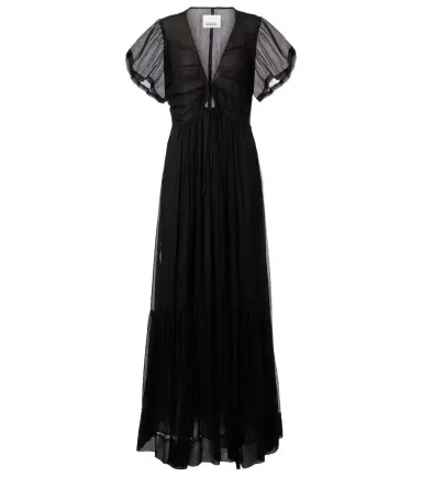 Isabel Marant Agathe gathered silk maxi dress | Thumbnail 1