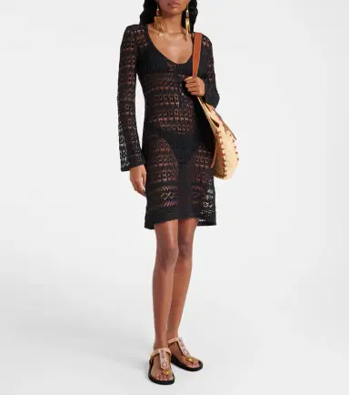 Isabel Marant Pia crochet minidress | Thumbnail 4