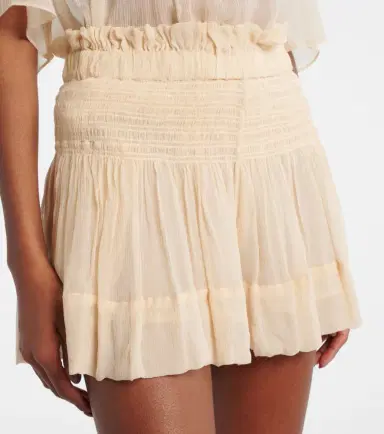 Isabel Marant Maelly shirred silk shorts | Thumbnail 4