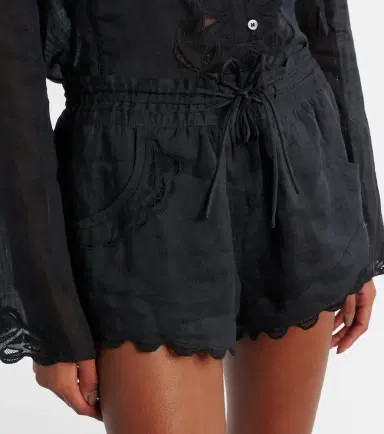 Isabel Marant Lola broderie anglaise ramie shorts | Thumbnail 2