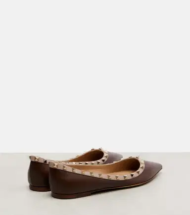 Valentino Garavani Rockstud leather ballet flats | Thumbnail 3 Valentino Garavani Rockstud leather ballet flats | Thumbnail 3