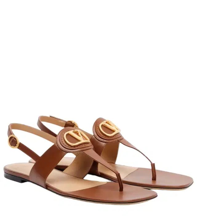 Valentino Garavani VLogo Signature leather thong sandals