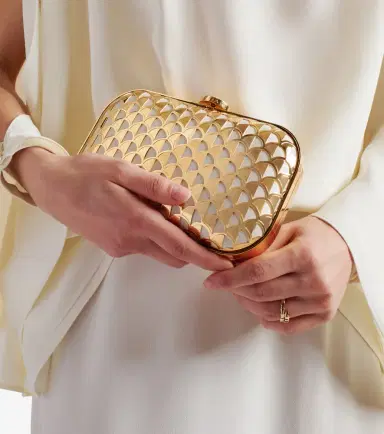 BVLGARI Calla gold-plated clutch | Thumbnail 3