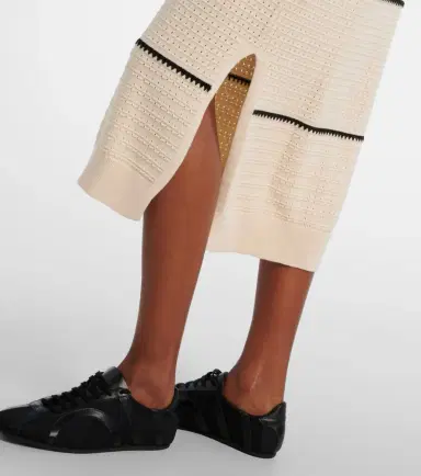 Varley Scott striped cotton midi dress | Thumbnail 3