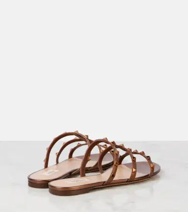 Valentino Garavani Rockstud metallic leather sandals | Thumbnail 2