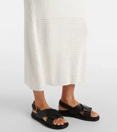 Varley Cheston pointelle cotton maxi dress | Thumbnail 3
