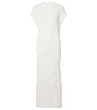 Varley Cheston pointelle cotton maxi dress | Thumbnail 1