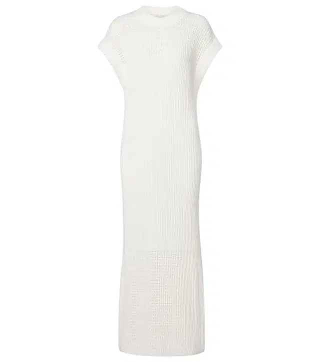 Varley Cheston pointelle cotton maxi dress