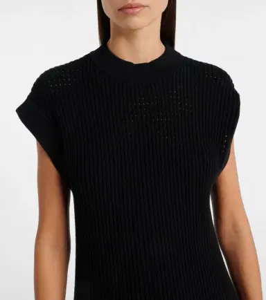Varley Cheston pointelle cotton midi dress | Thumbnail 4