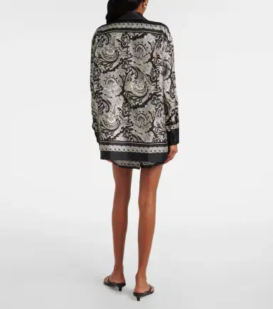Nili Lotan Alfie paisley silk twill shirt | Thumbnail 6