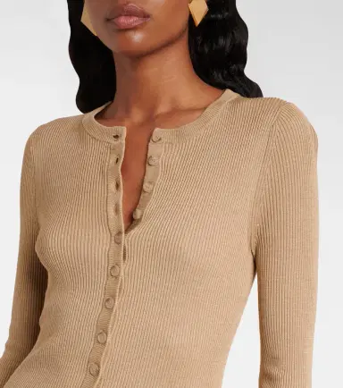 Nili Lotan Ribbed-knit silk maxi dress | Thumbnail 4
