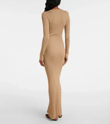 Nili Lotan Ribbed-knit silk maxi dress | Thumbnail 5