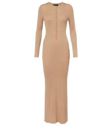 Nili Lotan Ribbed-knit silk maxi dress | Thumbnail 1