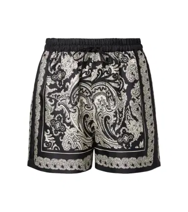 Nili Lotan Frances paisley silk twill shorts | Thumbnail 1 Nili Lotan Frances paisley silk twill shorts | Thumbnail 1
