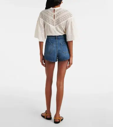 Nili Lotan Harley high-rise denim shorts | Thumbnail 5