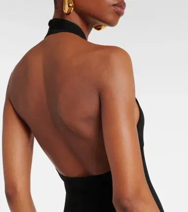 Nili Lotan Ribbed-knit halterneck maxi dress | Thumbnail 2