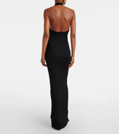 Nili Lotan Ribbed-knit halterneck maxi dress | Thumbnail 4