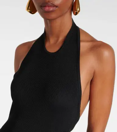 Nili Lotan Ribbed-knit halterneck maxi dress | Thumbnail 5