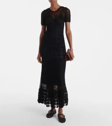 Nili Lotan Yoko crochet cotton midi dress | Thumbnail 3 Nili Lotan Yoko crochet cotton midi dress | Thumbnail 3