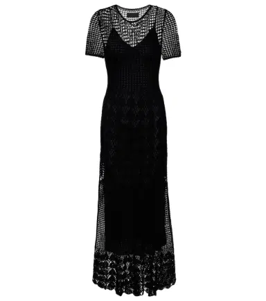 Nili Lotan Yoko crochet cotton midi dress | Thumbnail 1 Nili Lotan Yoko crochet cotton midi dress | Thumbnail 1