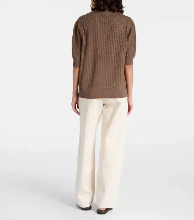 Varley Ellie open-knit cotton shirt | Thumbnail 2