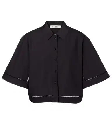Rohe Róhe Embroidered cotton poplin shirt | Thumbnail 1