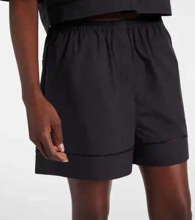 Rohe Róhe Embroidered cotton poplin shorts | Thumbnail 4