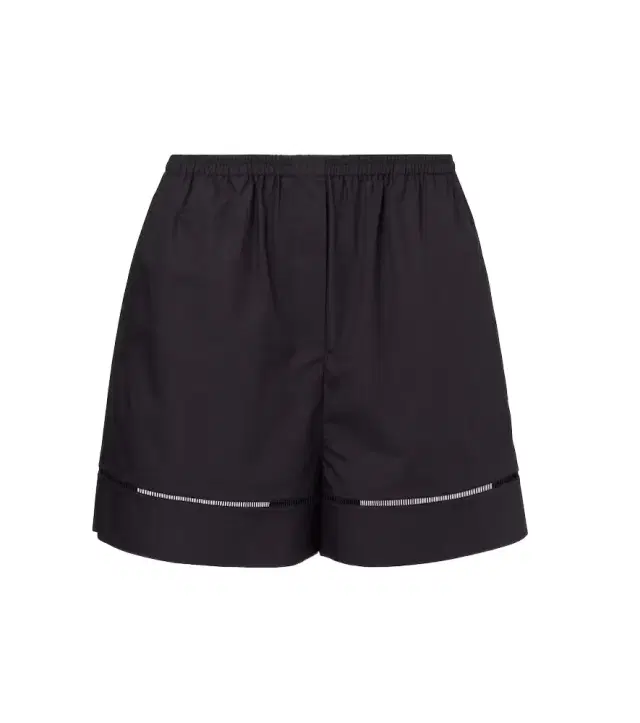 Rohe Róhe Embroidered cotton poplin shorts