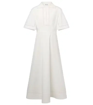 Rohe Róhe Embroidered cotton poplin midi dress | Thumbnail 1