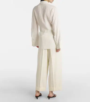 Rohe Róhe Knot-detail silk-blend shirt | Thumbnail 5