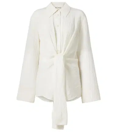 Rohe Róhe Knot-detail silk-blend shirt | Thumbnail 1