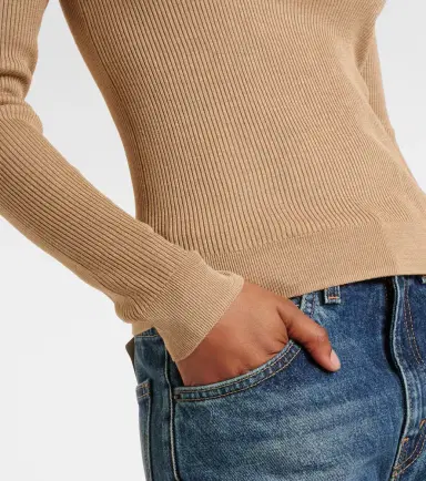 Nili Lotan Kyrie ribbed-knit silk Henley shirt | Thumbnail 3 Nili Lotan Kyrie ribbed-knit silk Henley shirt | Thumbnail 3