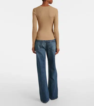 Nili Lotan Kyrie ribbed-knit silk Henley shirt | Thumbnail 4 Nili Lotan Kyrie ribbed-knit silk Henley shirt | Thumbnail 4